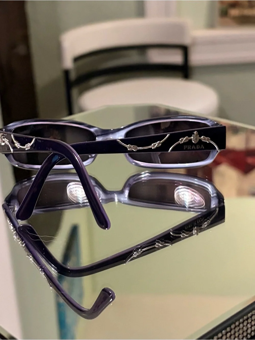 RARE PRADA  AUTHENTIC EYEGLASSES VPR 15 L 7ON-101